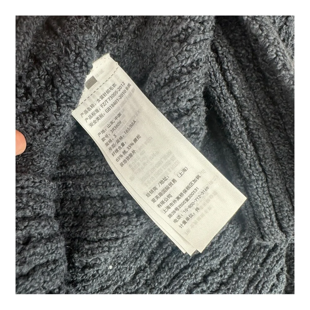 Hollister Women’s S Small Navy Sleeveless Turtleneck Tank Y2K Cozy Knit Boho